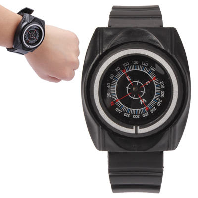 Practical Wrist Watch Style Compass with Strap